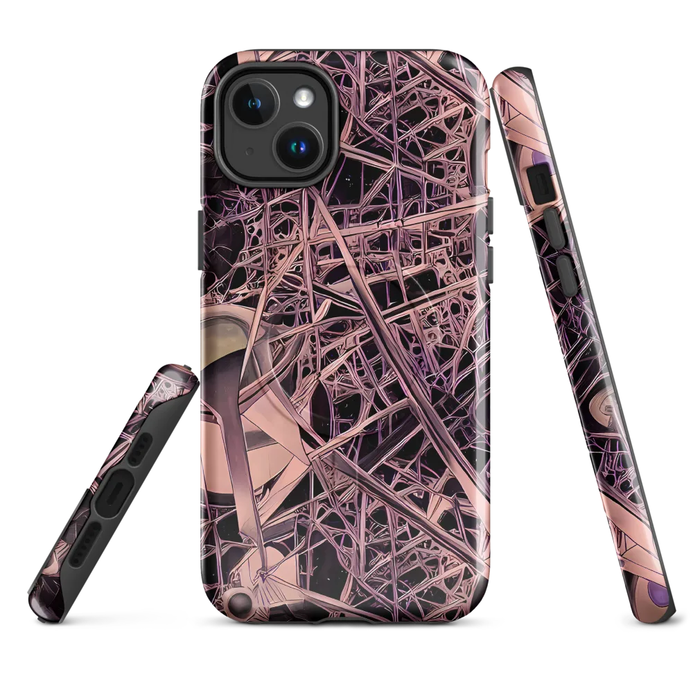 Mauve Labyrinth on MagSafe Tough Case for iPhone® — Front