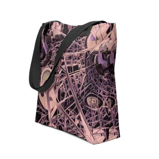 Mauve Labyrinth on a Tote Bag