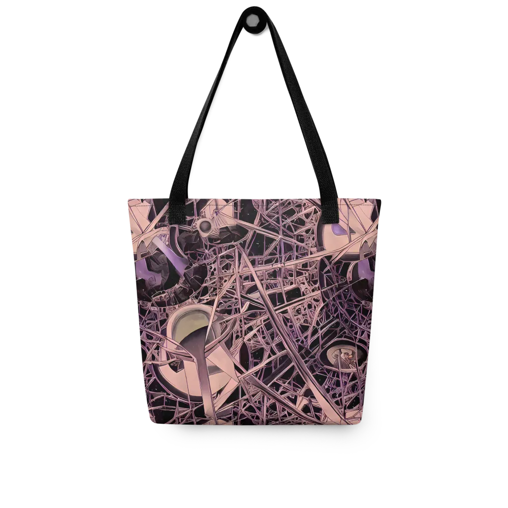 Mauve Labyrinth on Tote Bag — Front