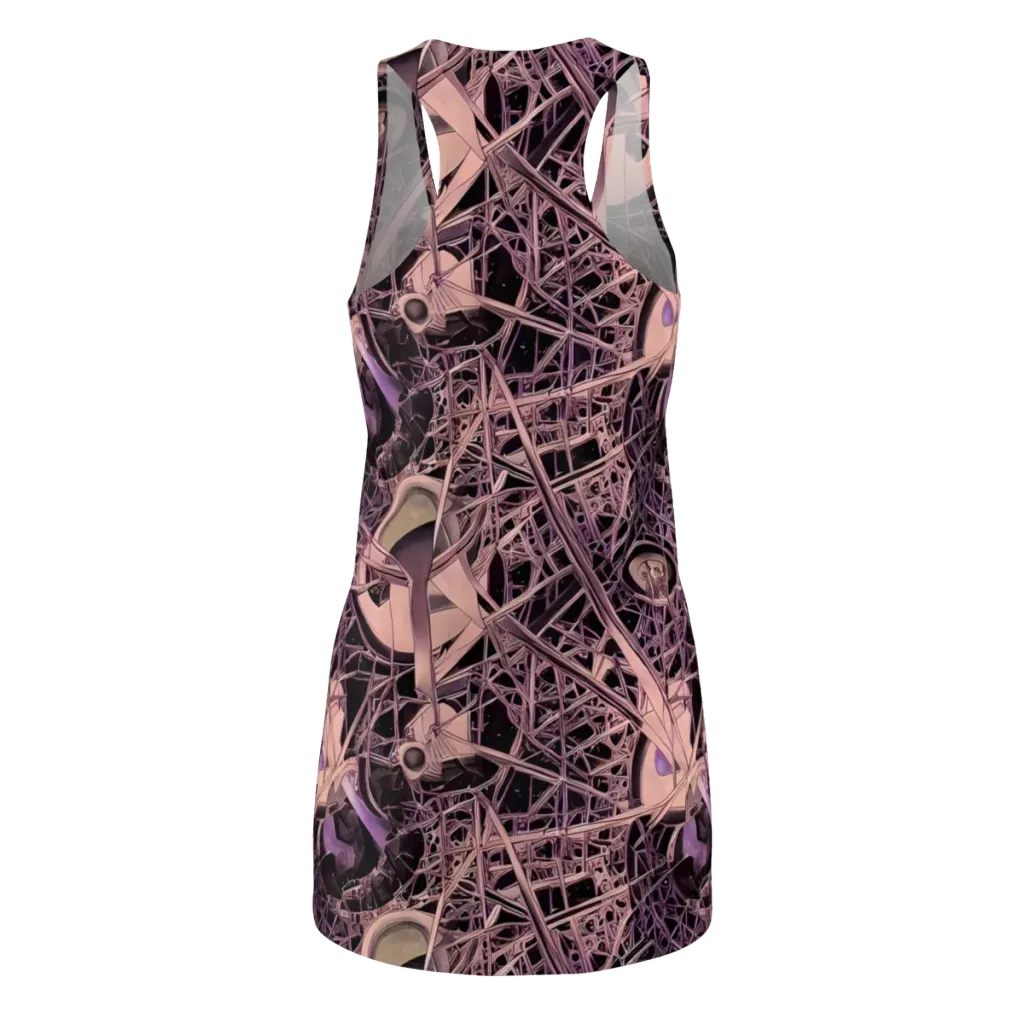 Mauve Labyrinth on Racerback Dress — Back
