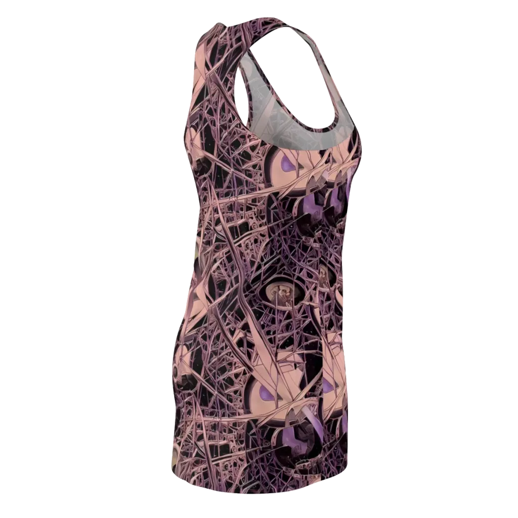 Mauve Labyrinth on Racerback Dress — Back Side