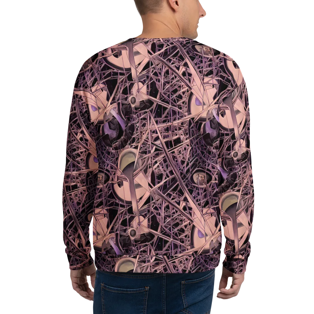 Mauve Labyrinth on Sweatshirt — Back
