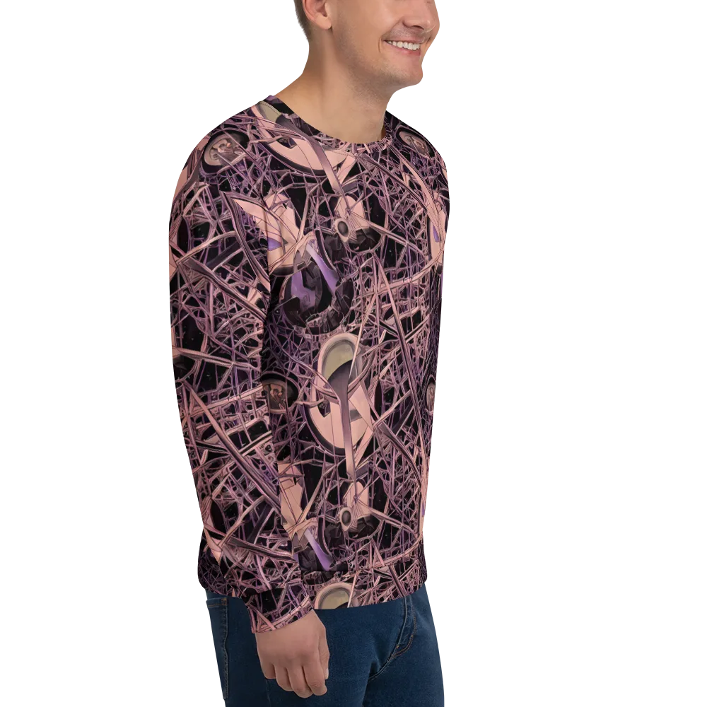 Mauve Labyrinth on Sweatshirt — Right Front