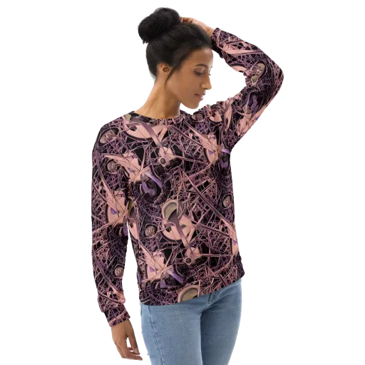 Mauve Labyrinth on a Sweatshirt
