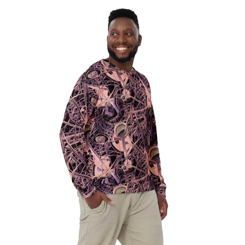 Mauve Labyrinth on Sweatshirt — Front