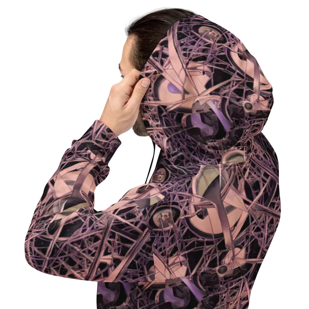 Mauve Labyrinth on Hoodie — Back