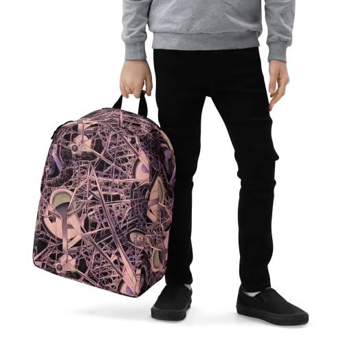 Mauve Labyrinth on a Minimalist Backpack
