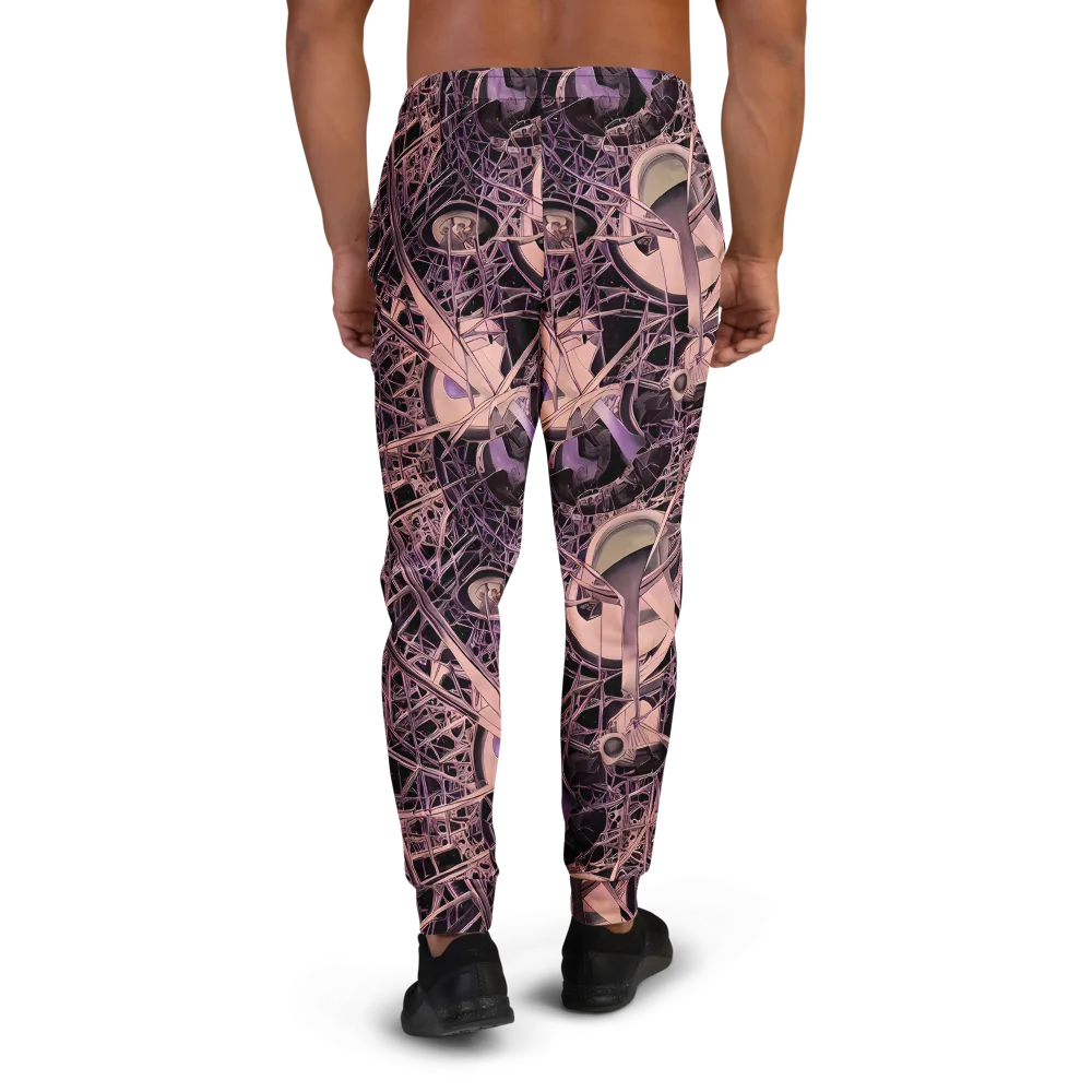 Mauve Labyrinth on Men's Joggers — Back