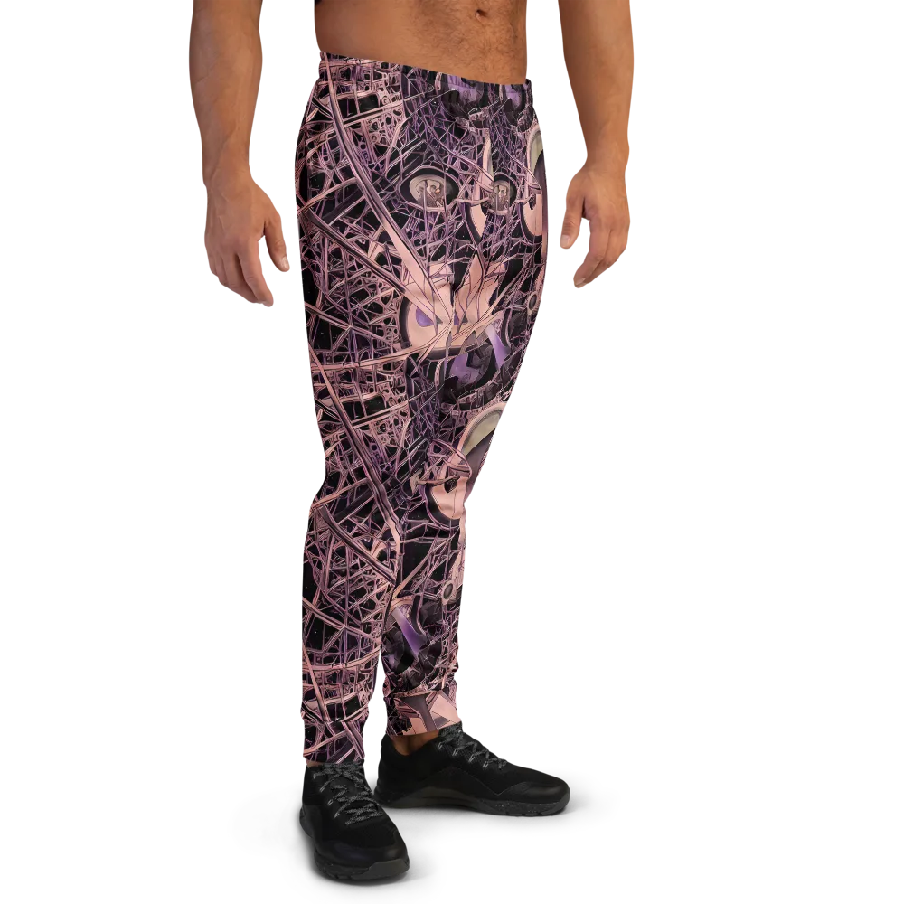 Mauve Labyrinth on Men's Joggers — Right
