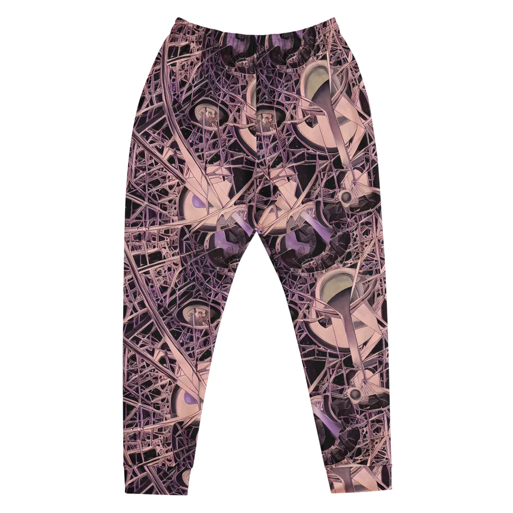 Mauve Labyrinth on Men's Joggers — Front