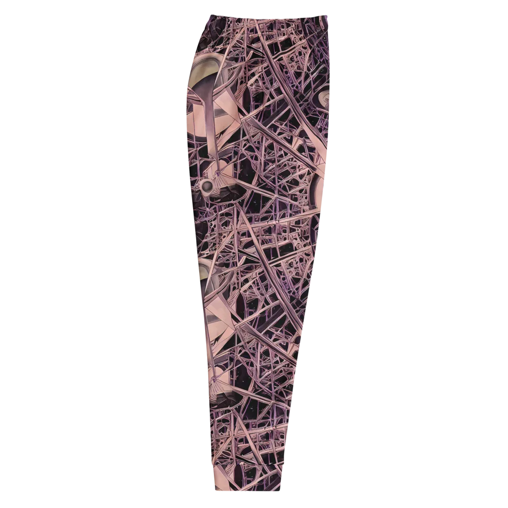 Mauve Labyrinth on Men's Joggers — Right