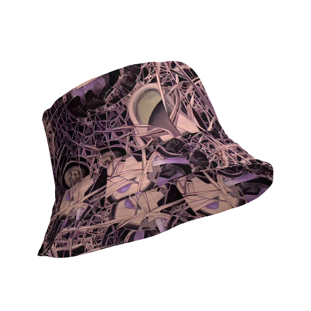 Mauve Labyrinth on Reversible Bucket Hat — Product details Outside