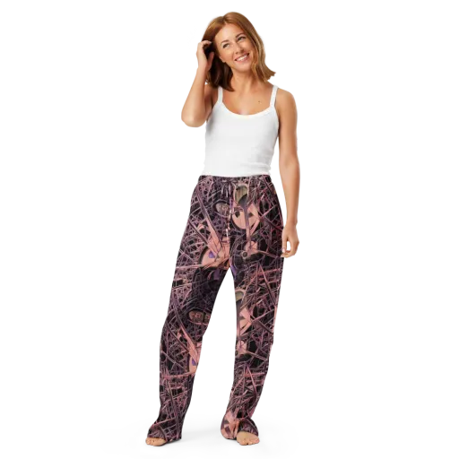 Mauve Labyrinth on a Women's Pajama Pants