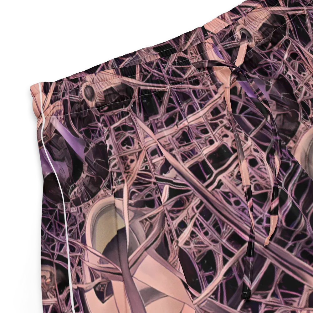 Mauve Labyrinth on Women's Pajama Shorts — Product details
