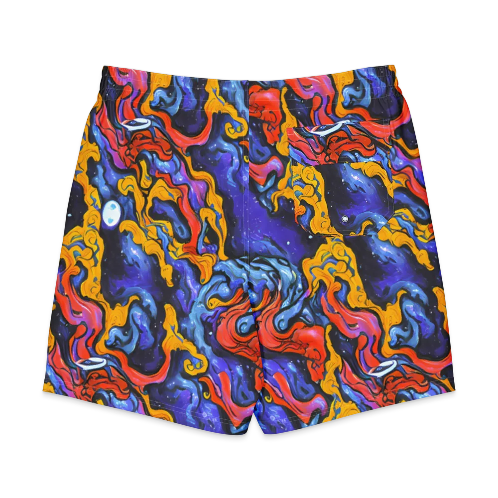 Midnight Mambo on Men's Board Shorts — Back
