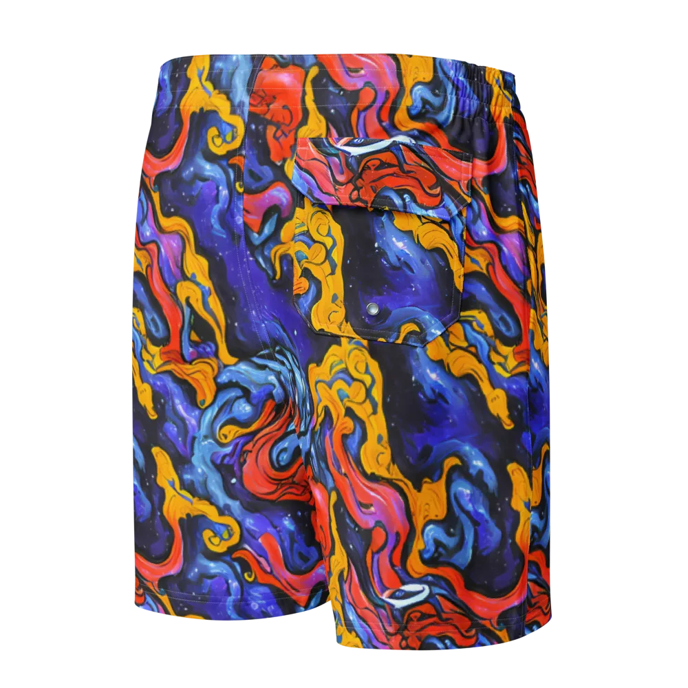 Midnight Mambo on Men's Board Shorts — Back