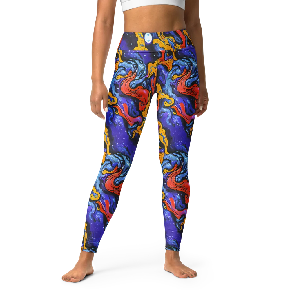 Midnight Mambo on Yoga Leggings — Front