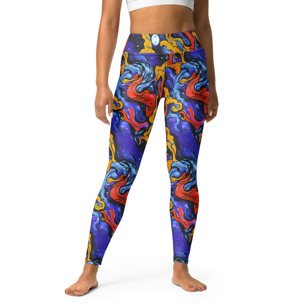 Midnight Mambo on Yoga Leggings — Front