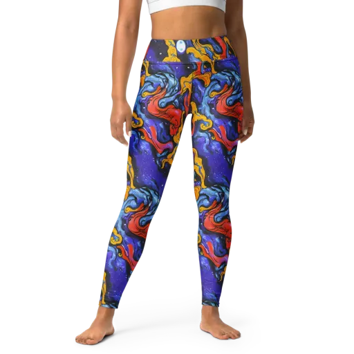 Midnight Mambo on a Yoga Leggings