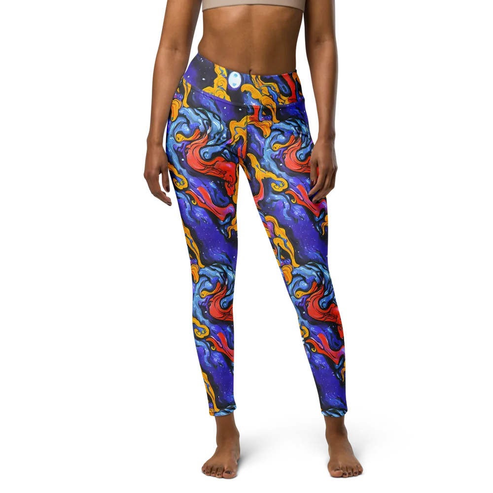 Midnight Mambo on Yoga Leggings — Front