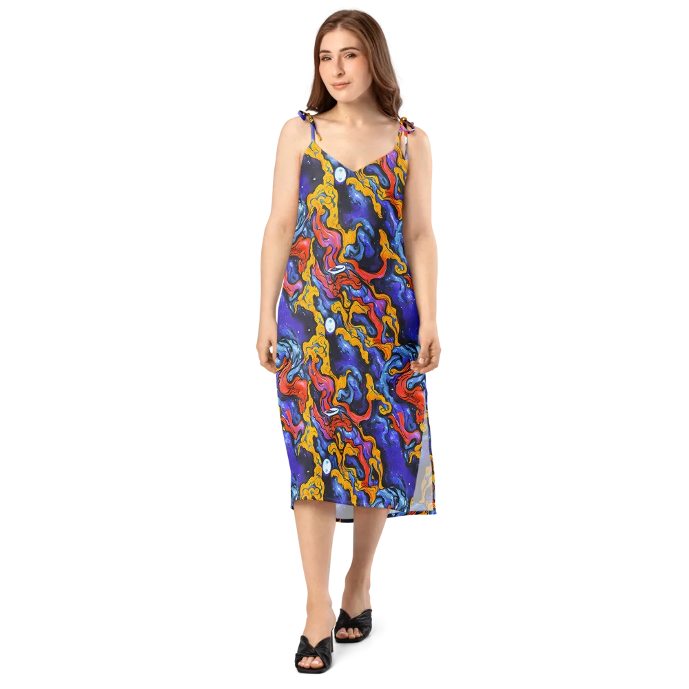 Midnight Mambo on Slip Dress — Front