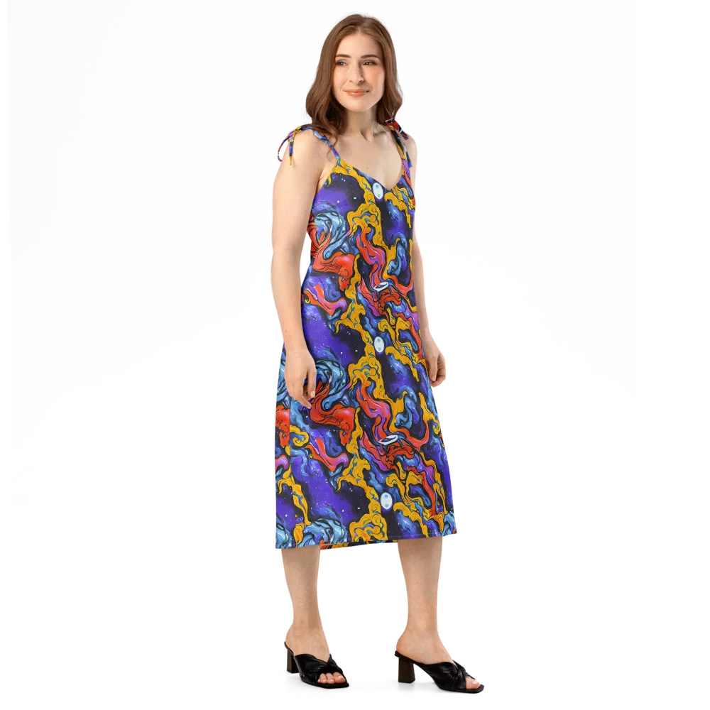 Midnight Mambo on Slip Dress — Right Front