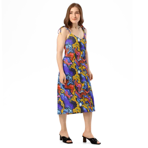 Midnight Mambo on a Slip Dress