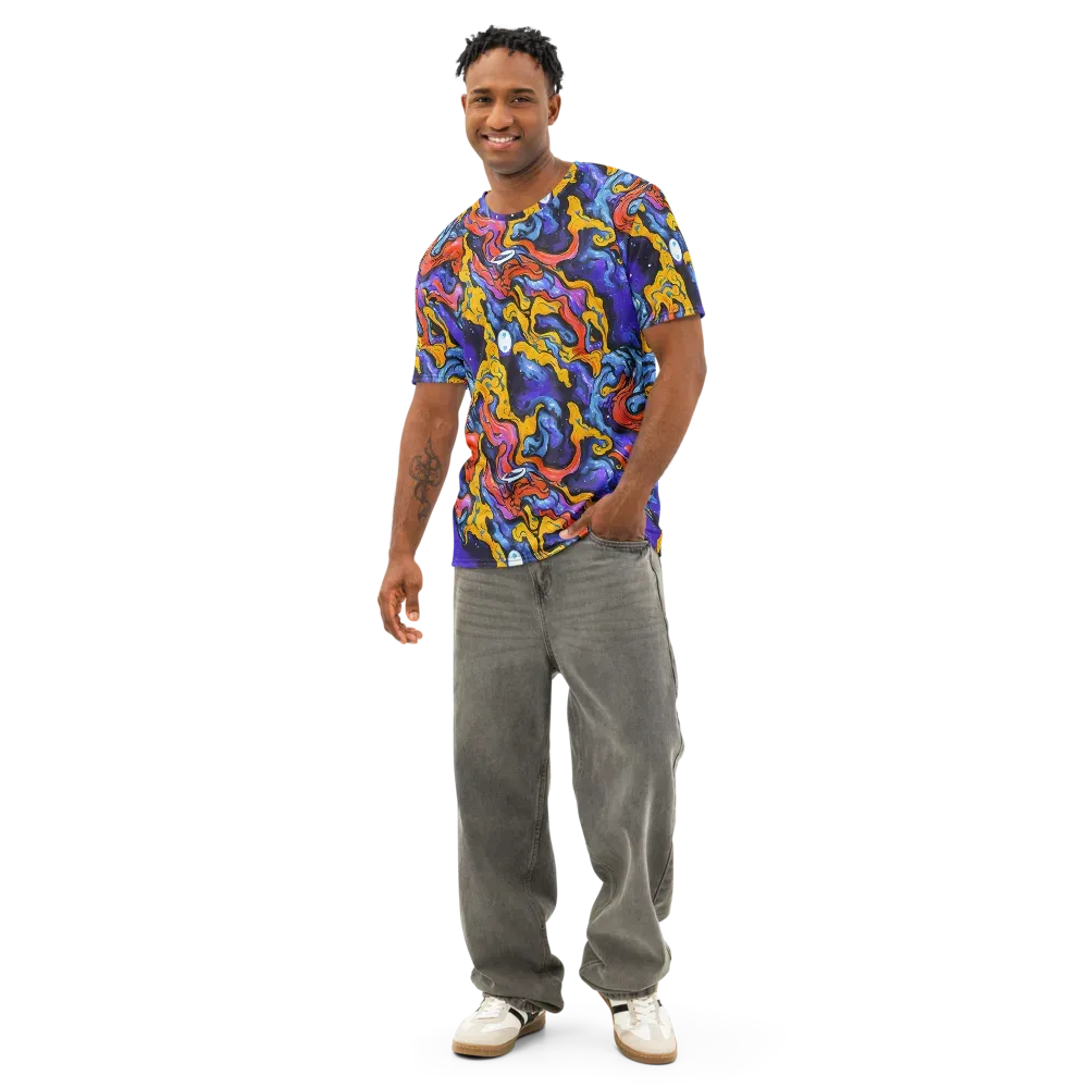Midnight Mambo on Men's Cotton Crew Neck T-Shirt — Front
