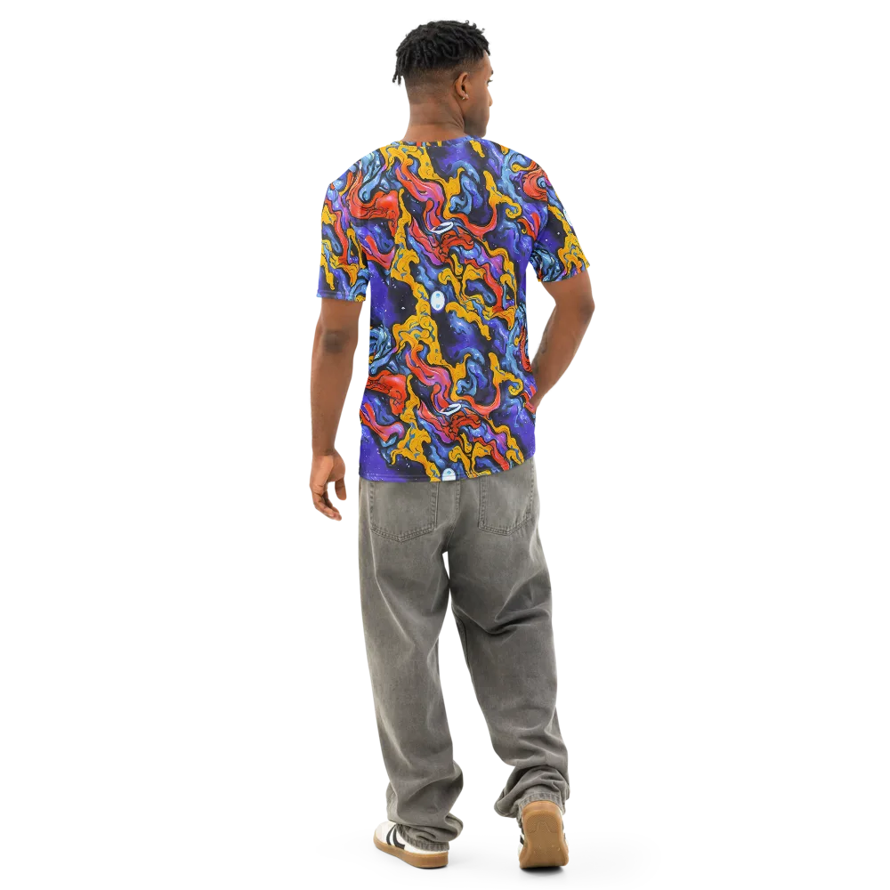 Midnight Mambo on Men's Cotton Crew Neck T-Shirt — Back
