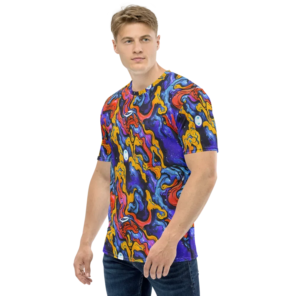 Midnight Mambo on Men's Crew Neck T-Shirt — Left
