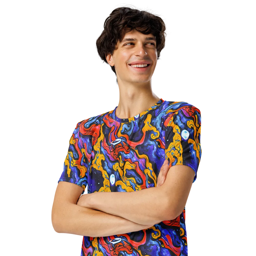 Midnight Mambo on Men's Crew Neck T-Shirt — Left Front