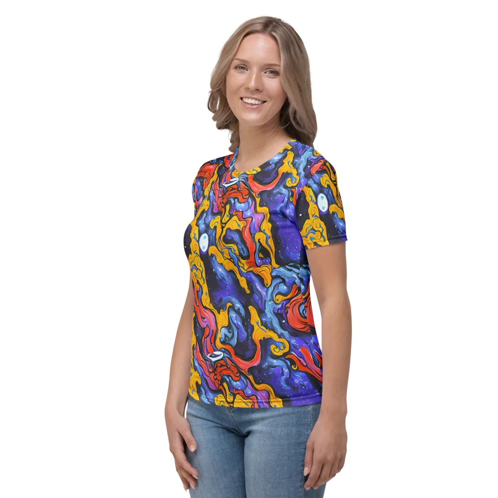 Midnight Mambo on Women's Crew Neck T-Shirt — Left
