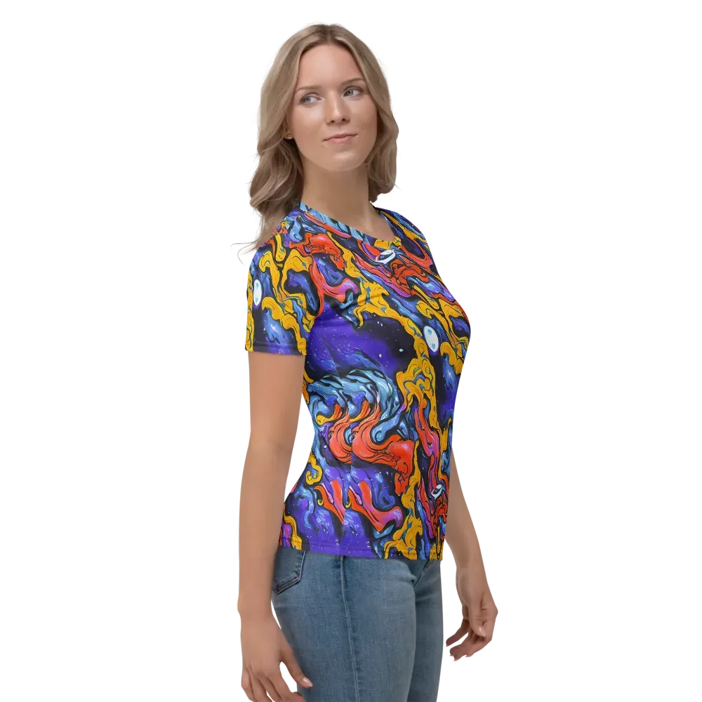 Midnight Mambo on Women's Crew Neck T-Shirt — Right