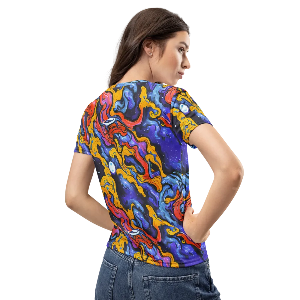 Midnight Mambo on Women's Crew Neck T-Shirt — Back