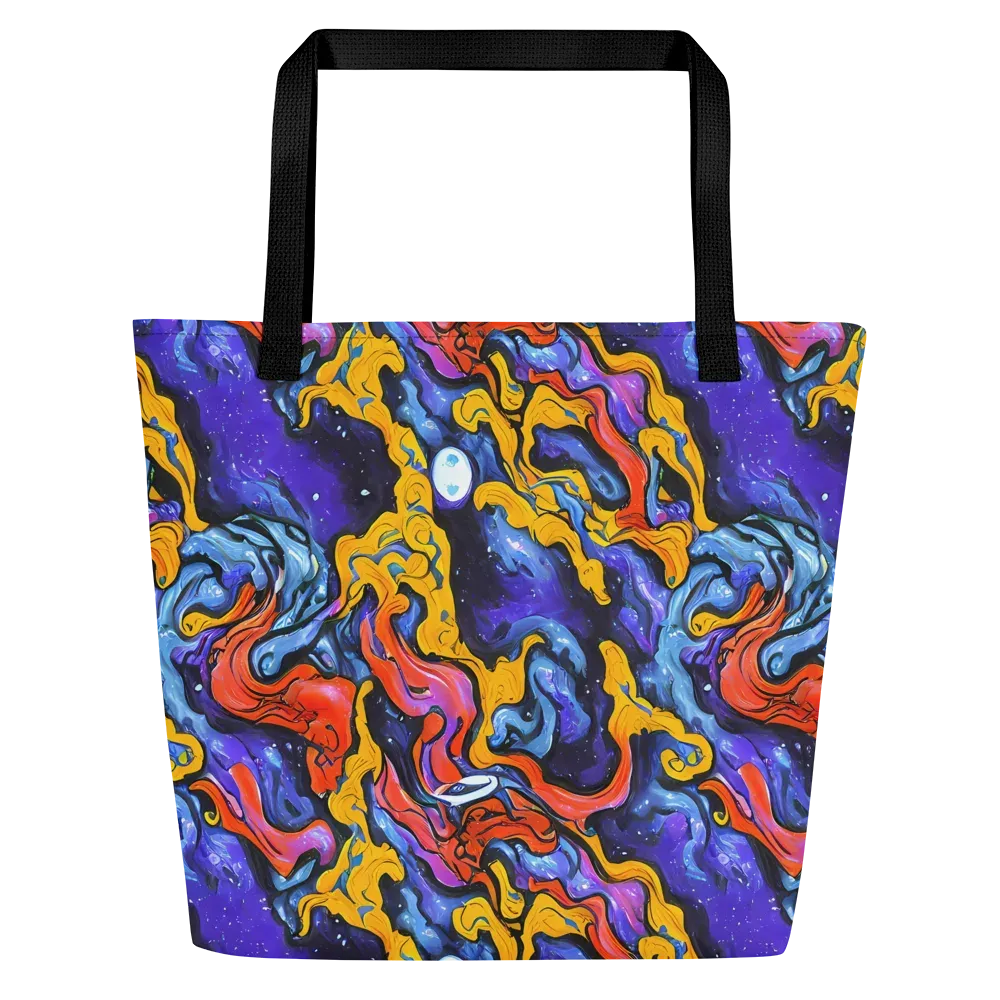 Midnight Mambo on Large Tote Bag W/ Pocket — Front