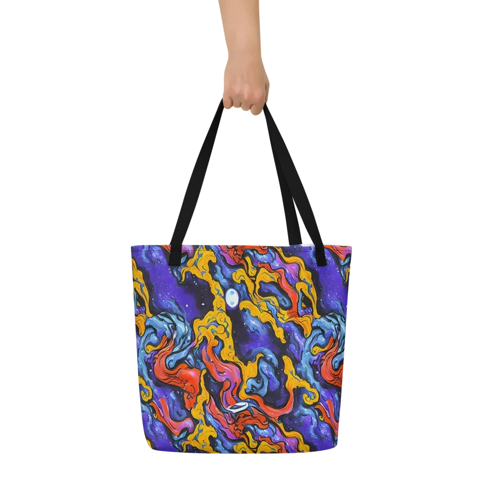 Midnight Mambo on Large Tote Bag W/ Pocket — Front