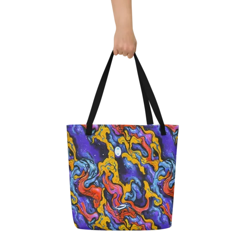 Midnight Mambo on a Large Tote Bag W/ Pocket