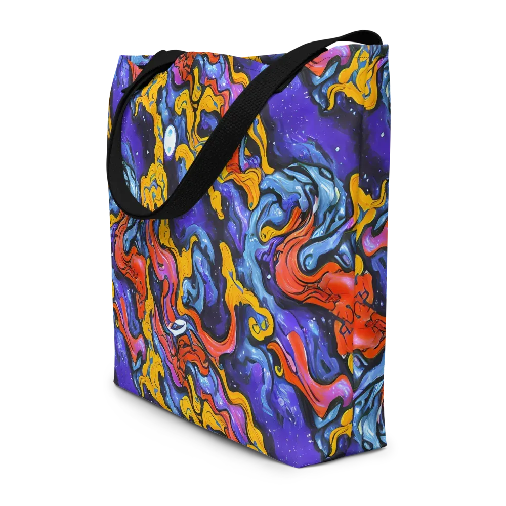 Midnight Mambo on Large Tote Bag W/ Pocket — Front
