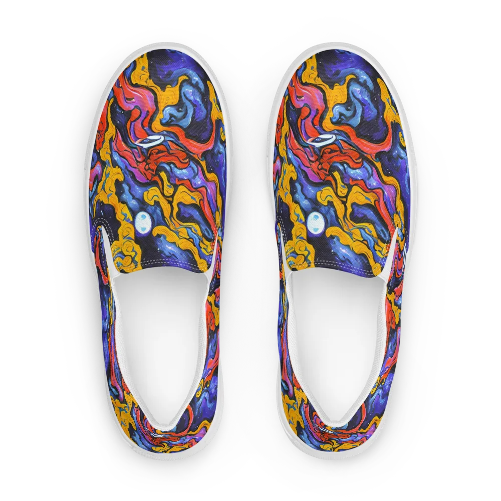 Midnight Mambo on Women's Slip-On Canvas Shoes — Front