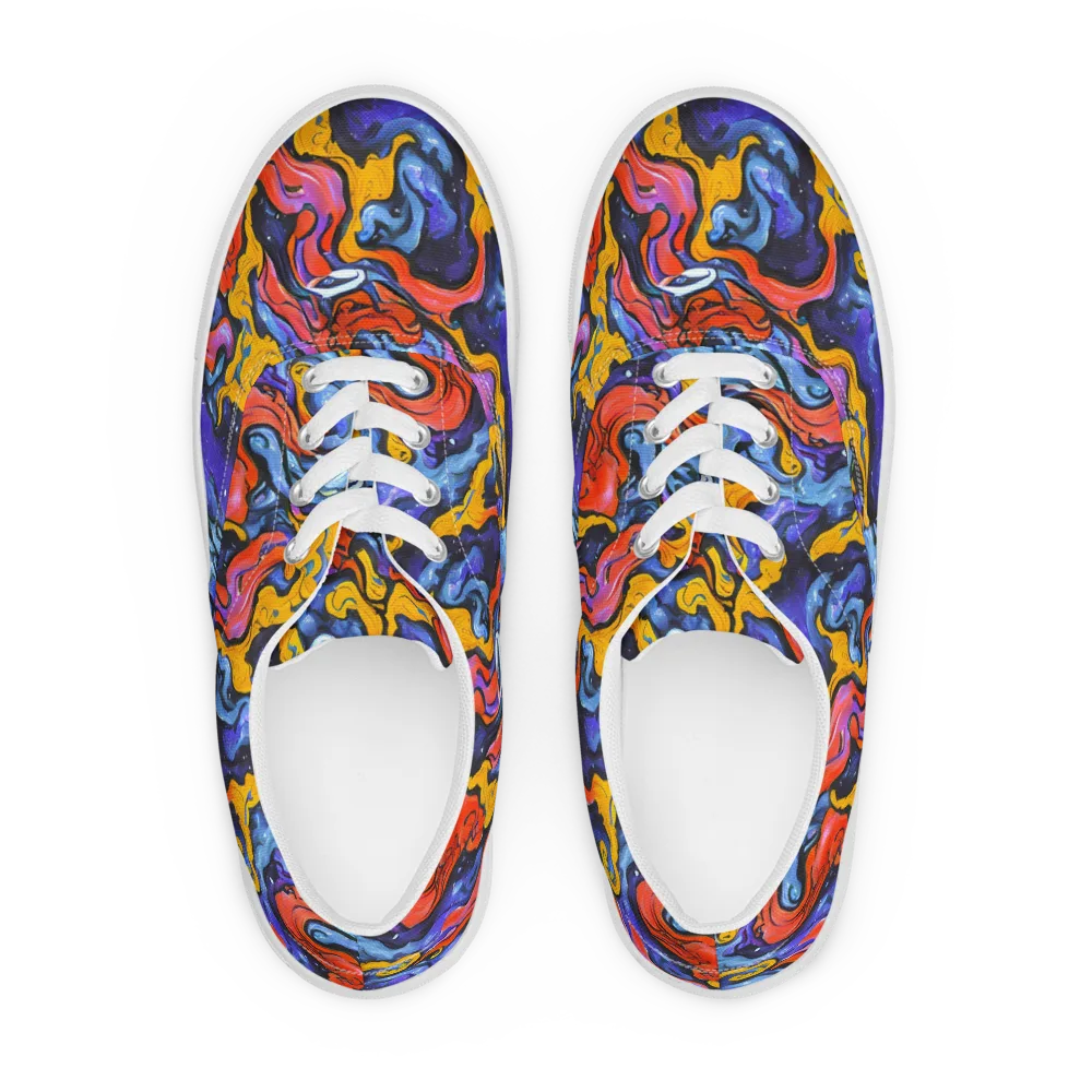 Midnight Mambo on Men's Lace-Up Canvas Shoes — Front
