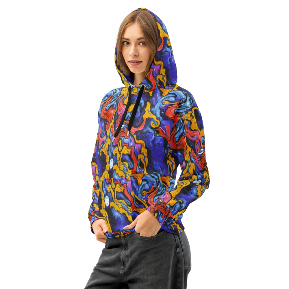 Midnight Mambo on Cotton Hoodie — Left Front