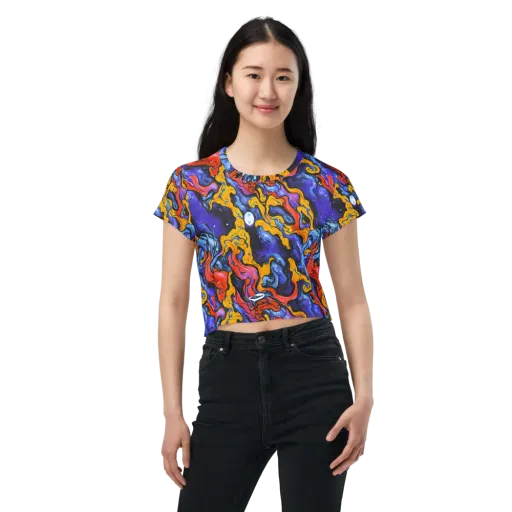 Midnight Mambo on a Crop Tee