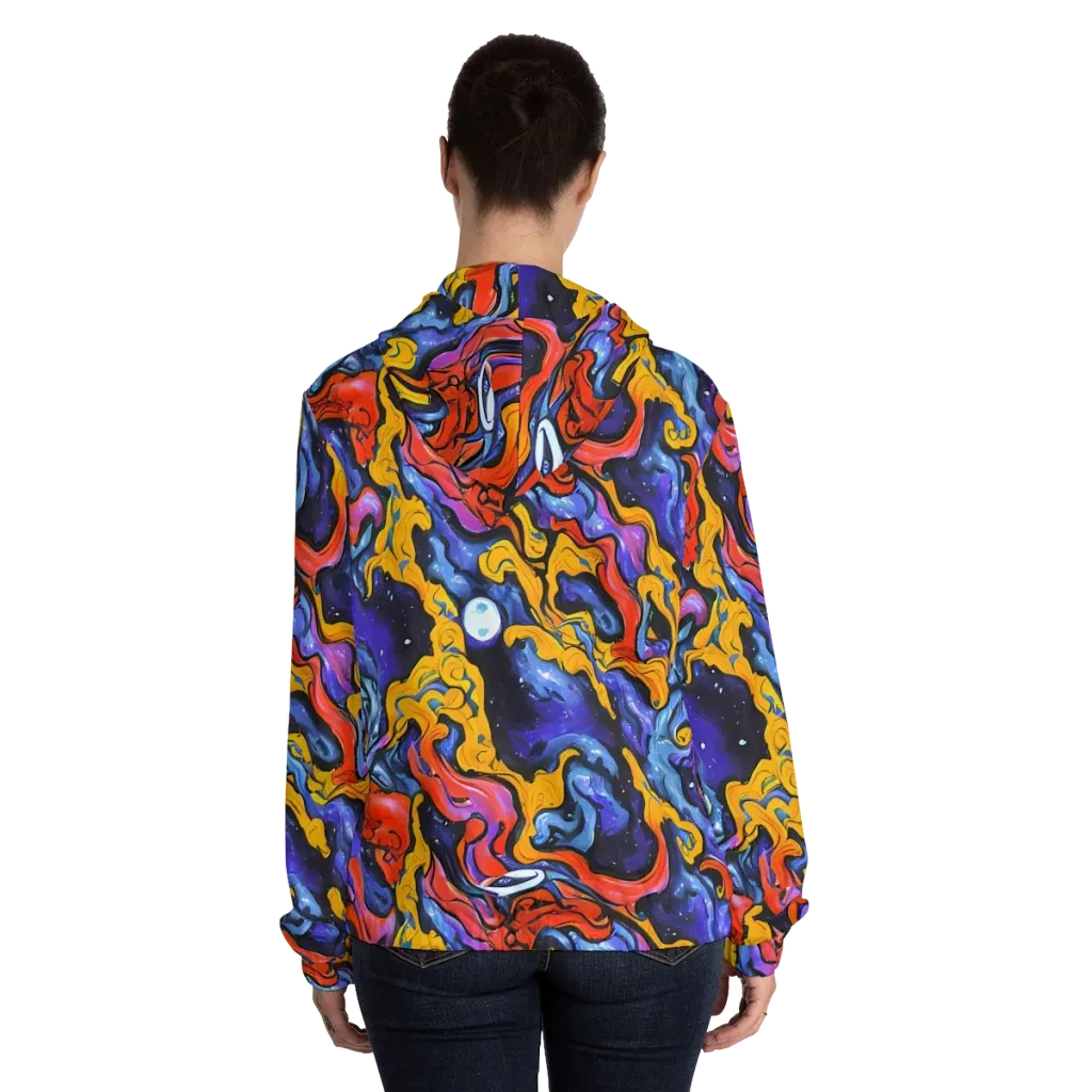 Midnight Mambo on Women's Full-Zip Hoodie — Back On Person