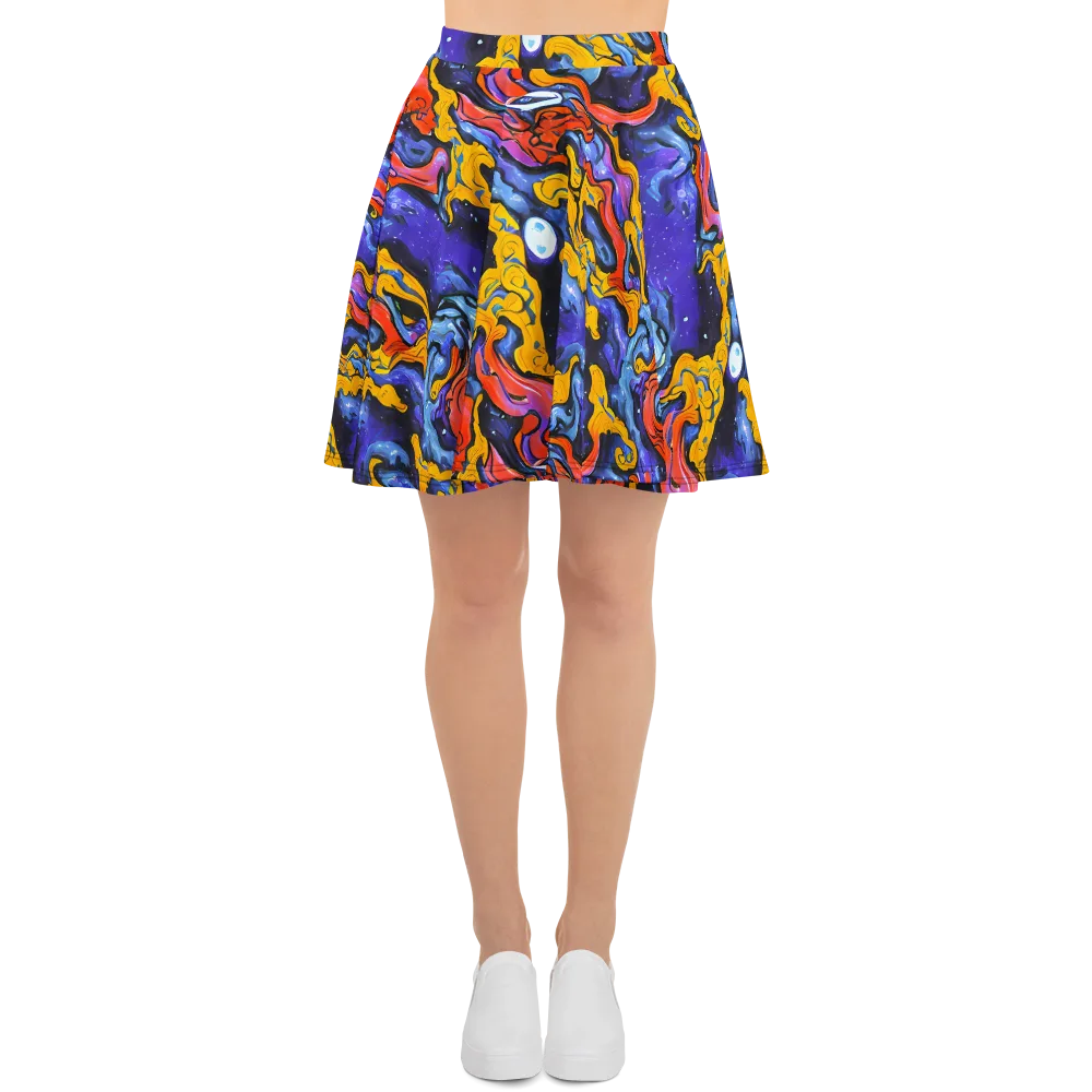 Midnight Mambo on Skater Skirt — Front