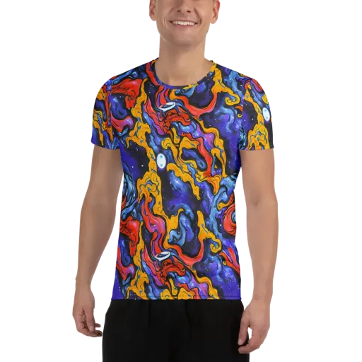 Midnight Mambo on a Men's Athletic T-Shirt