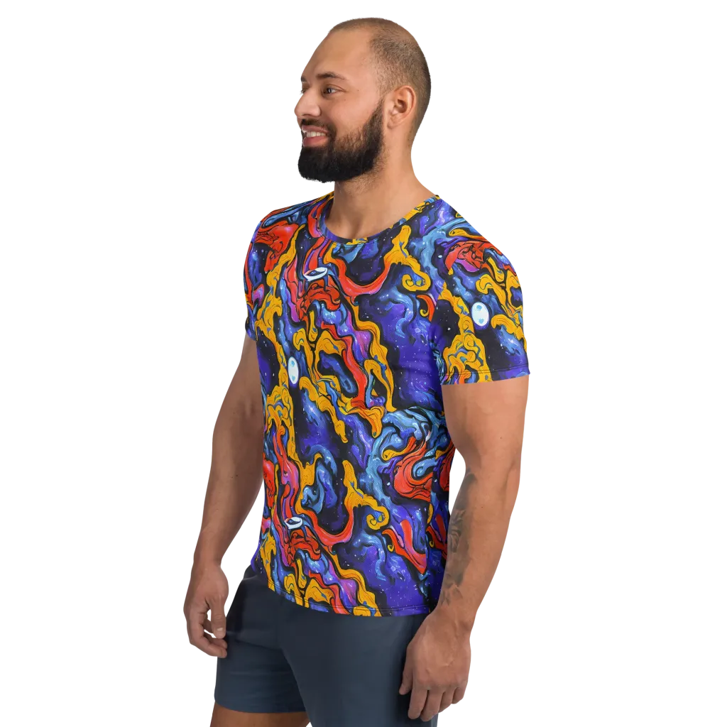 Midnight Mambo on Men's Athletic T-Shirt — Left
