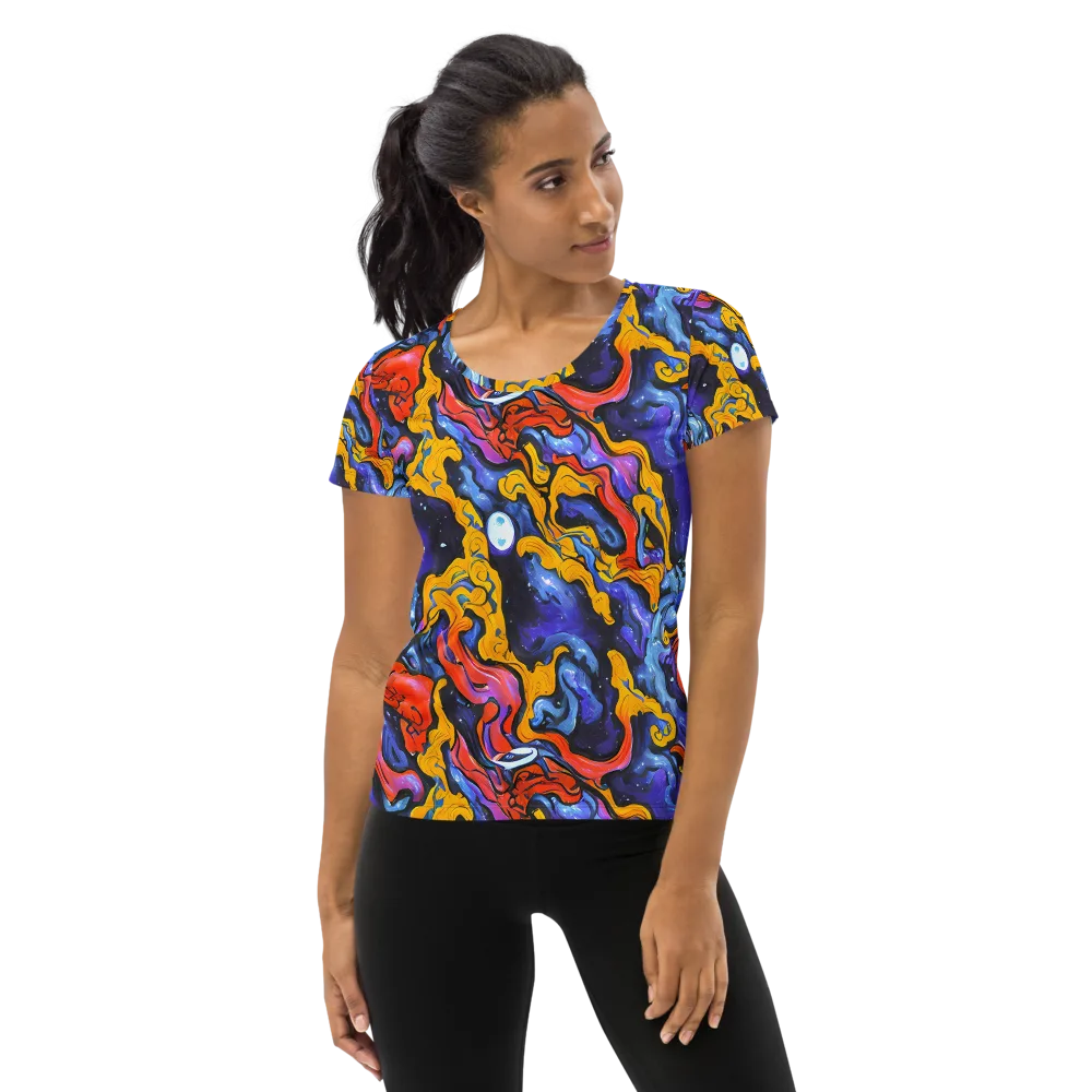 Midnight Mambo on Women's Athletic T-Shirt — Front