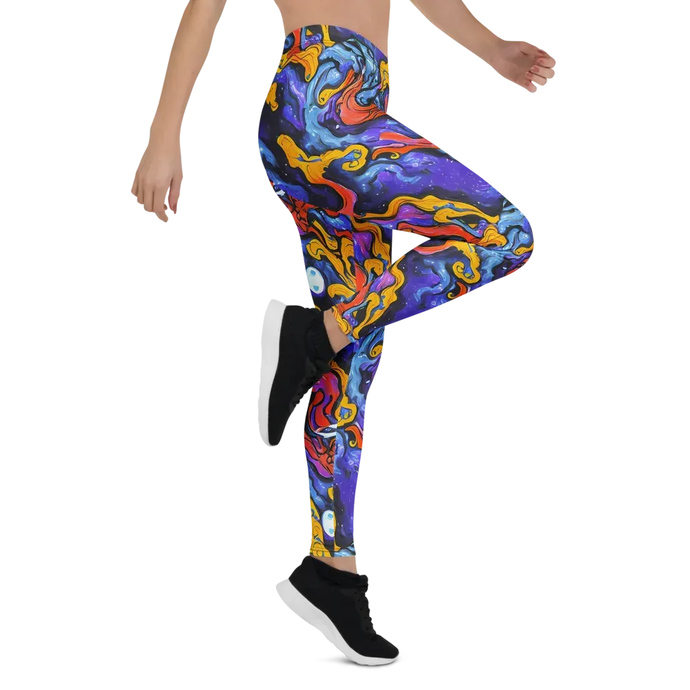 Midnight Mambo on Leggings — Right