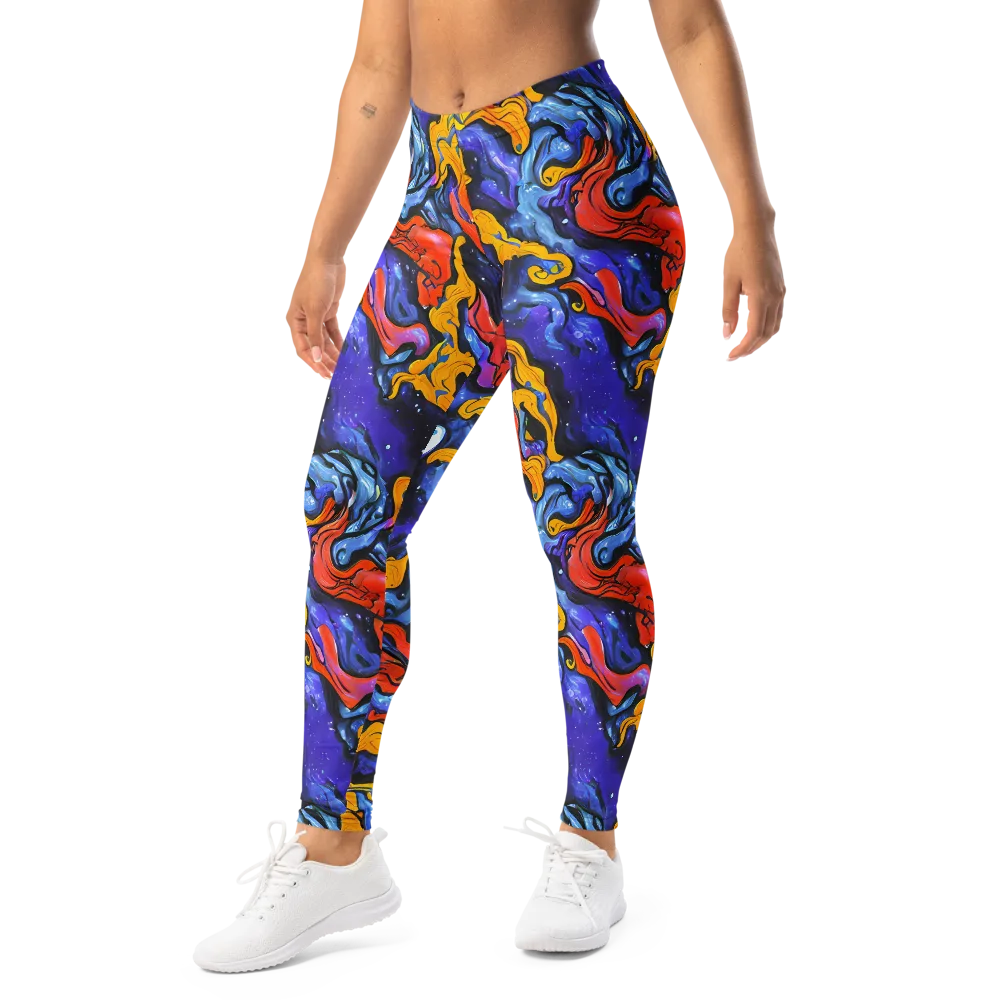 Midnight Mambo on Leggings — Left Front