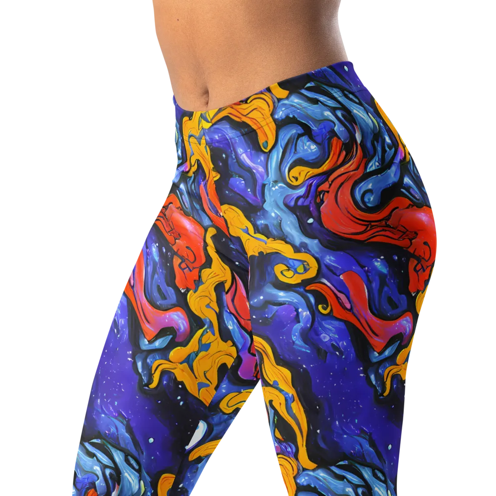 Midnight Mambo on Leggings — Left Front